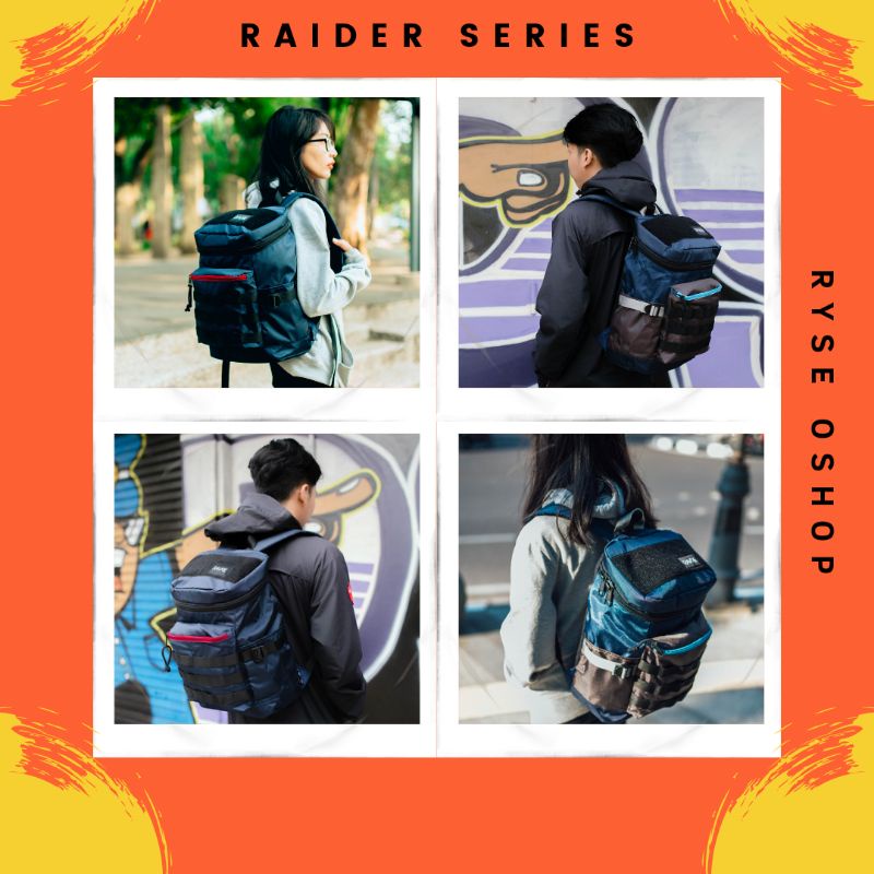 Tas Ransel Backpack Pria MULTIFUNGSI Bahan Polyester ORIGINAL - RAIDER SERIES