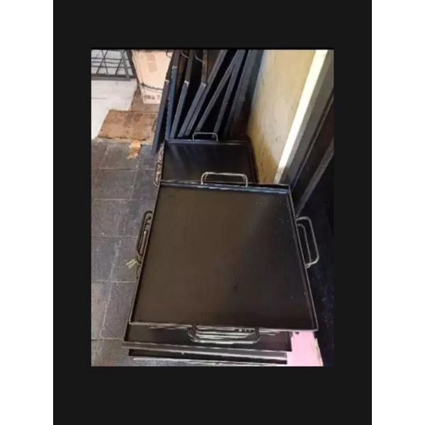 WAJAN KOTAK ANTI LENGKET // Wajan Roti Bakar Kebab //  Uk. 35cmx45cm tebal 2mm // wajan kotak murah,
