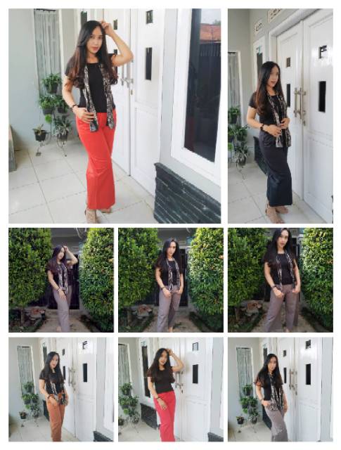 Kulot polos bahan katun stret-1