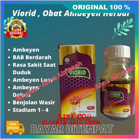 PROMO Viorid Madu Obat Wasir Solusi Atasi Ambeyen Atau Wasir Dijamin Ada Perubahan 100% ASLI ORIGINA