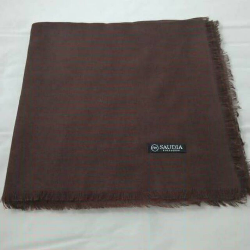 Hijab Segi Empat Saudia Coklat Pramuka