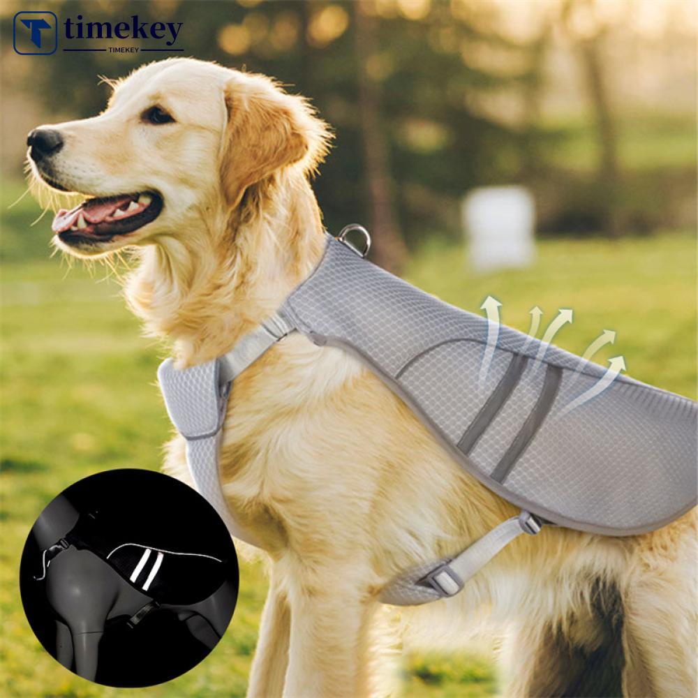 Timekey Rompi Anjing Adjustable Ukuran S-XL Untuk Musim Panas F5O8