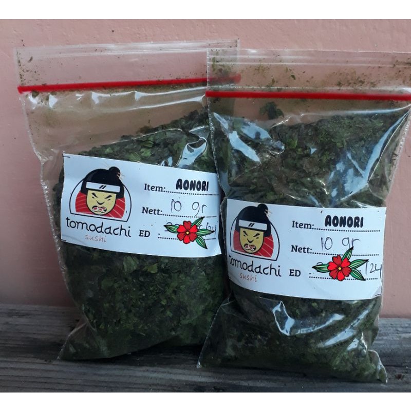 

Tomodachi 10gr 25gr Aonori Bubuk Nori/Bubuk Rumput Laut/Seaweed Powder