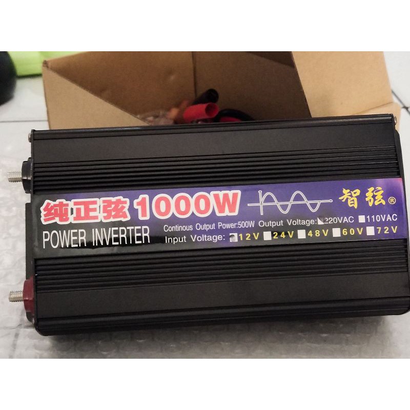 power inverter pure sine wave 12v to 220 1000w