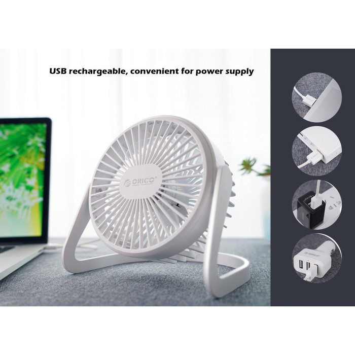 ORICO FT1-2 USB Mini Desk Fan - Kipas Angin USB Laptop Komputer Usb Charger Orico