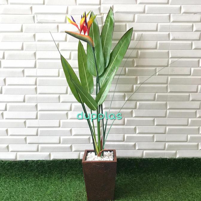 Pohon Daun Heliconia Latex Bunga Heliconia Artificial Tanaman Plastik