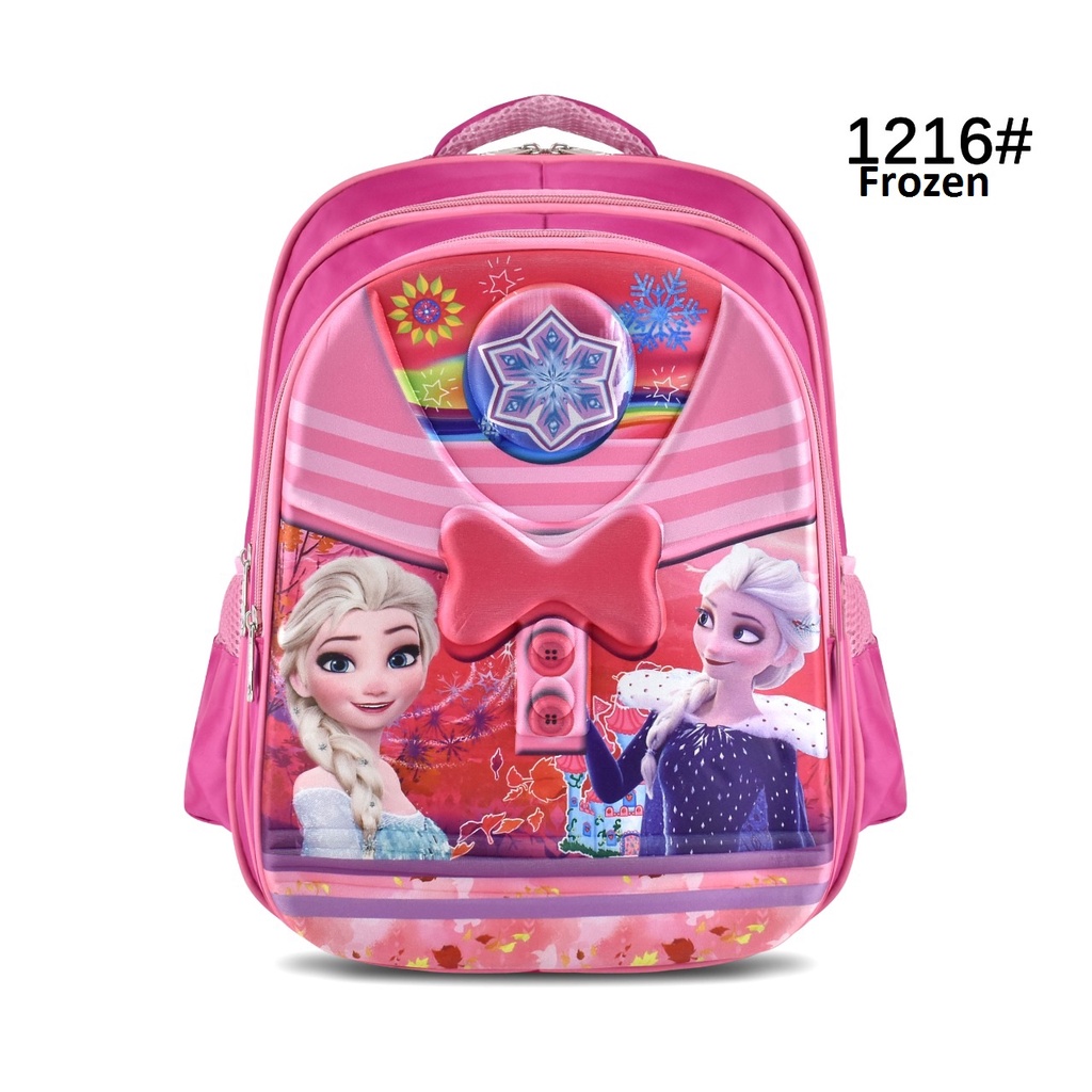 Tas Sekolah Cartoon 1216 Girls 16 Inch Tas Anak Cewek Ransel Sekolah (Frozen,LOL,Sofia,&amp;Unicorn)