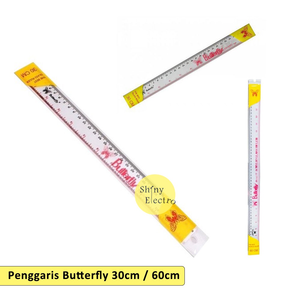 

Penggaris Butterfly 30 / 60 cm Plastik Gambar [ 30cm / 60cm ] Murah Good Quality [ Victory Queen ] Perlengkapan Anak Sekolah / Kantor