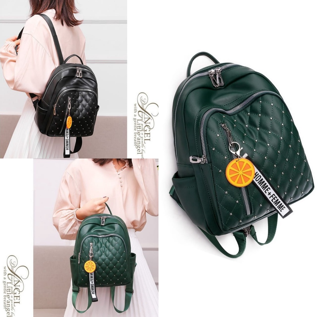 TAS RANSEL WANITA KULIT BACKPACK IMPORT GENDONG PUNGGUNG SEKOLAH PAZEL PREMIUM KULIAH KERJA FASHION KOREA KEKINIAN REMAJA CEWEK MURAH