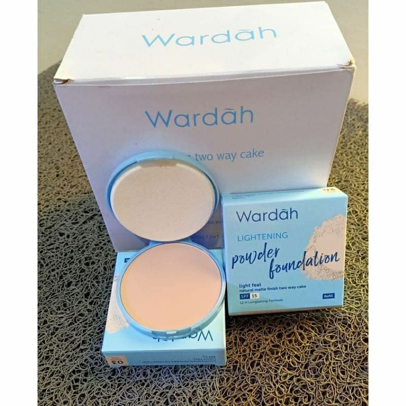 bedak wardah // bedak padat