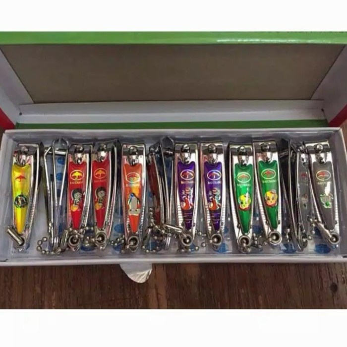 LJ-Gunting Kuku Baichang Nail Clipper 12 pcs