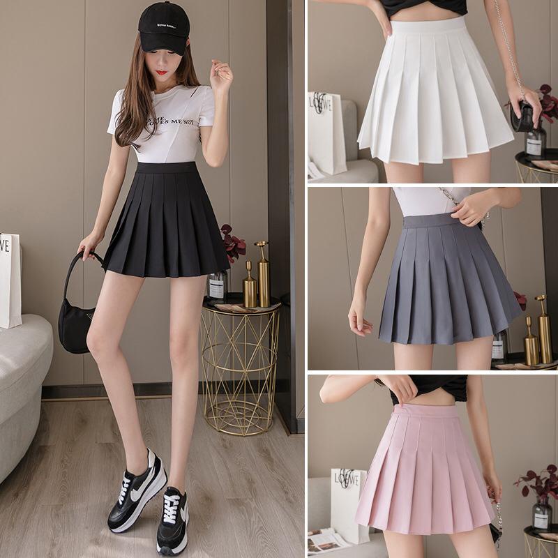 Blackpink Rok Pendek Wanita Mini Skirt Korea Tennis Skirt With Inner 4051