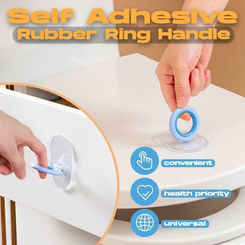 1 Pc Home Convenient Sanitary Toilet Lid Handle Lifter / Self-adhesive Toilet Cover Handle