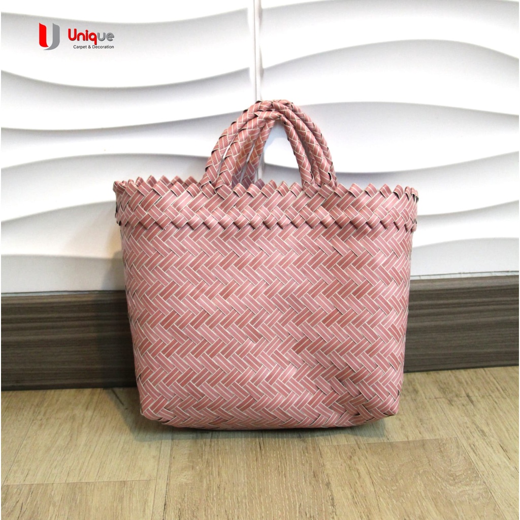 Tas Keranjang Pasar / Tas Hampers Anyaman / Tas Anyaman Termurah