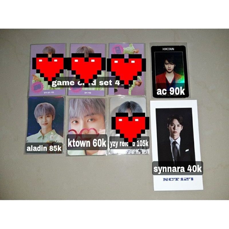 pc benefit jaemin sg21 aladin & ktown4u, ac card xiaojun, benefit sg21 doyoung synnara