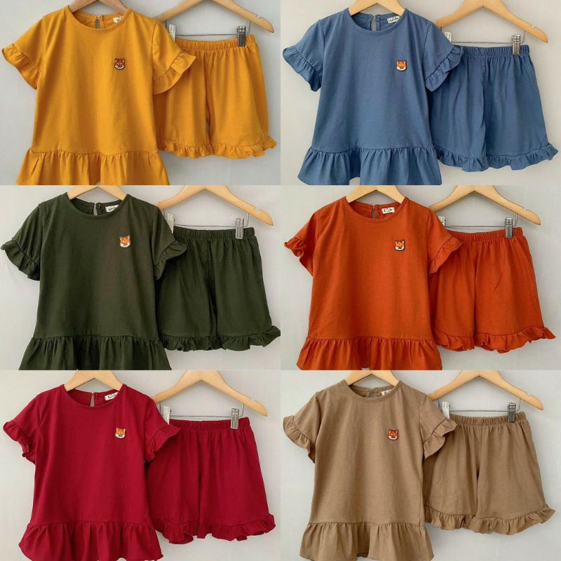 Setelan anak perempuan cotton combed