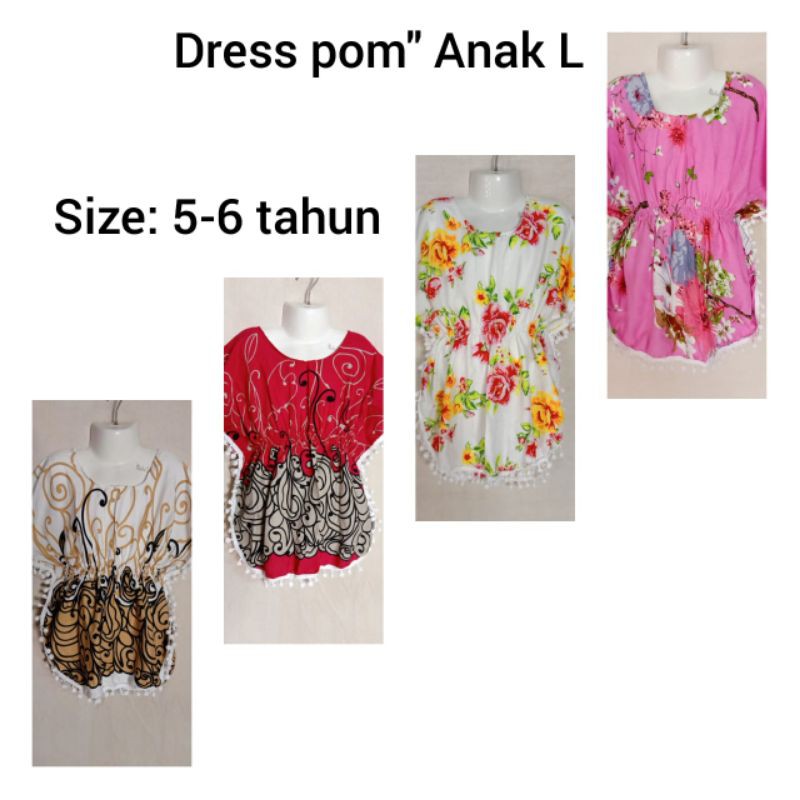 Dress pom pom Anak