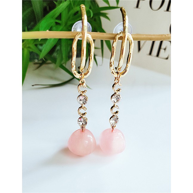LRC Anting Tusuk Fashion Alloy Pearl Earrings F6720X