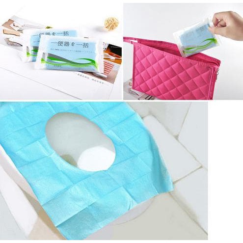 Alas Kertas Kedap Air Disposable Closet Seat Cover Kertas Alas Toilet