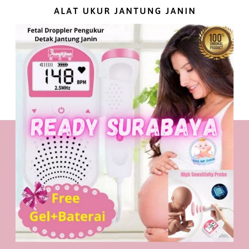 Fetal Doppler Dopler Alat Deteksi Detak Jantung Bayi Janin Free Gell