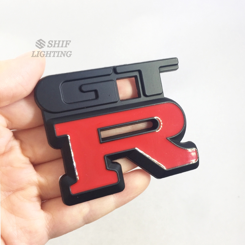 1 x Metal GTR Logo Car Auto Decorative Rear Trunk Emblem Badge Sticker Decal For NISSAN GTR