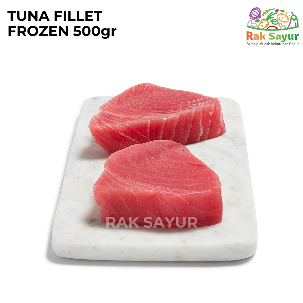 

Ikan Tuna Fillet Steak Frozen 500gr Fresh Yellowfin Premium Grade Import Rak Sayur Padang