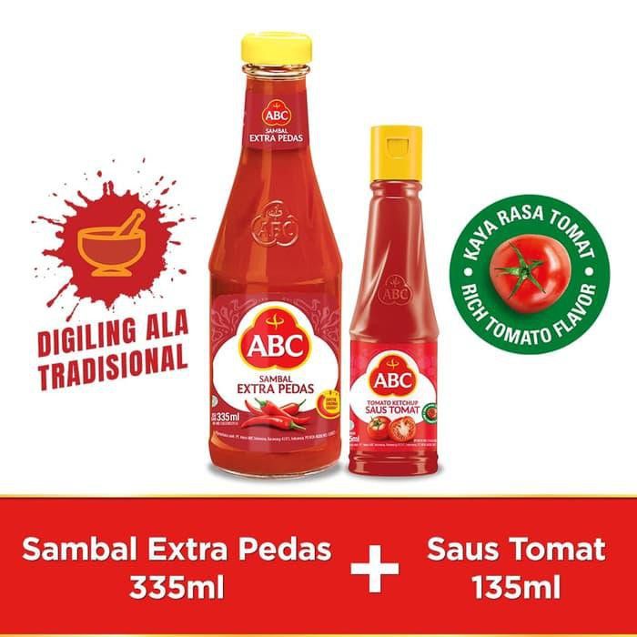 

ABC Bundling ABC Sambal Extra Pedas 335 ml & ABC Saus Tomat 135 ml BERKUALITAS