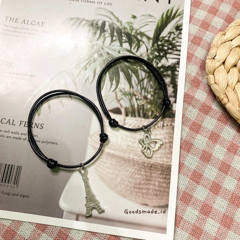 GELANG TALI LIONTIN SILVER