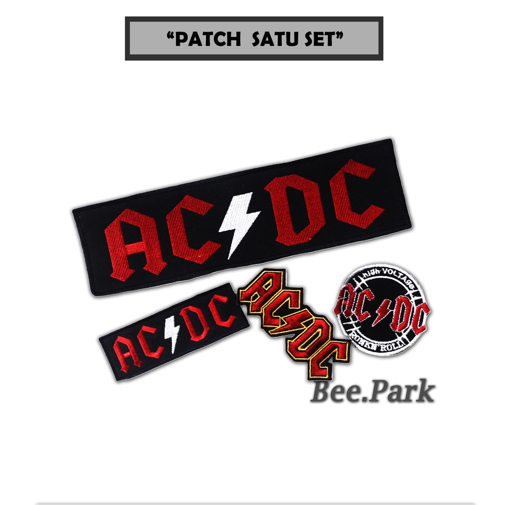 PATCH BORDIR TANGGUNG SATU SET ACDC KEREN