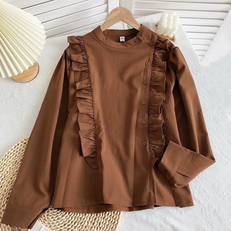 COD | Candis Blouse Atasan Top Baju Muslim Polos Basic OOTD Casual Basic