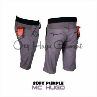  Celana  Chino  Pendek Pria  Slim Fit Model Pinggang Karet  Rip 