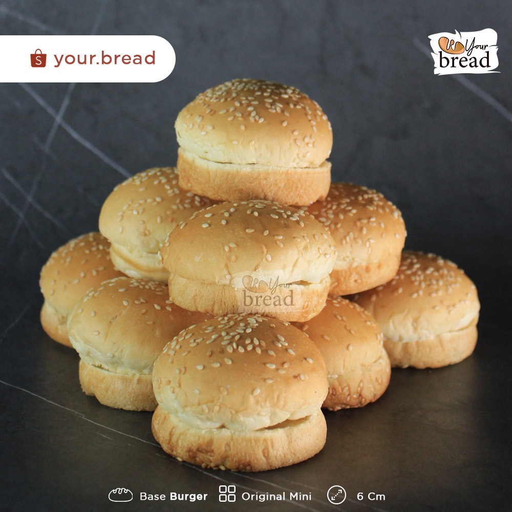 

Roti Burger Original 6cm isi 10 | Base Burger 6cm Original