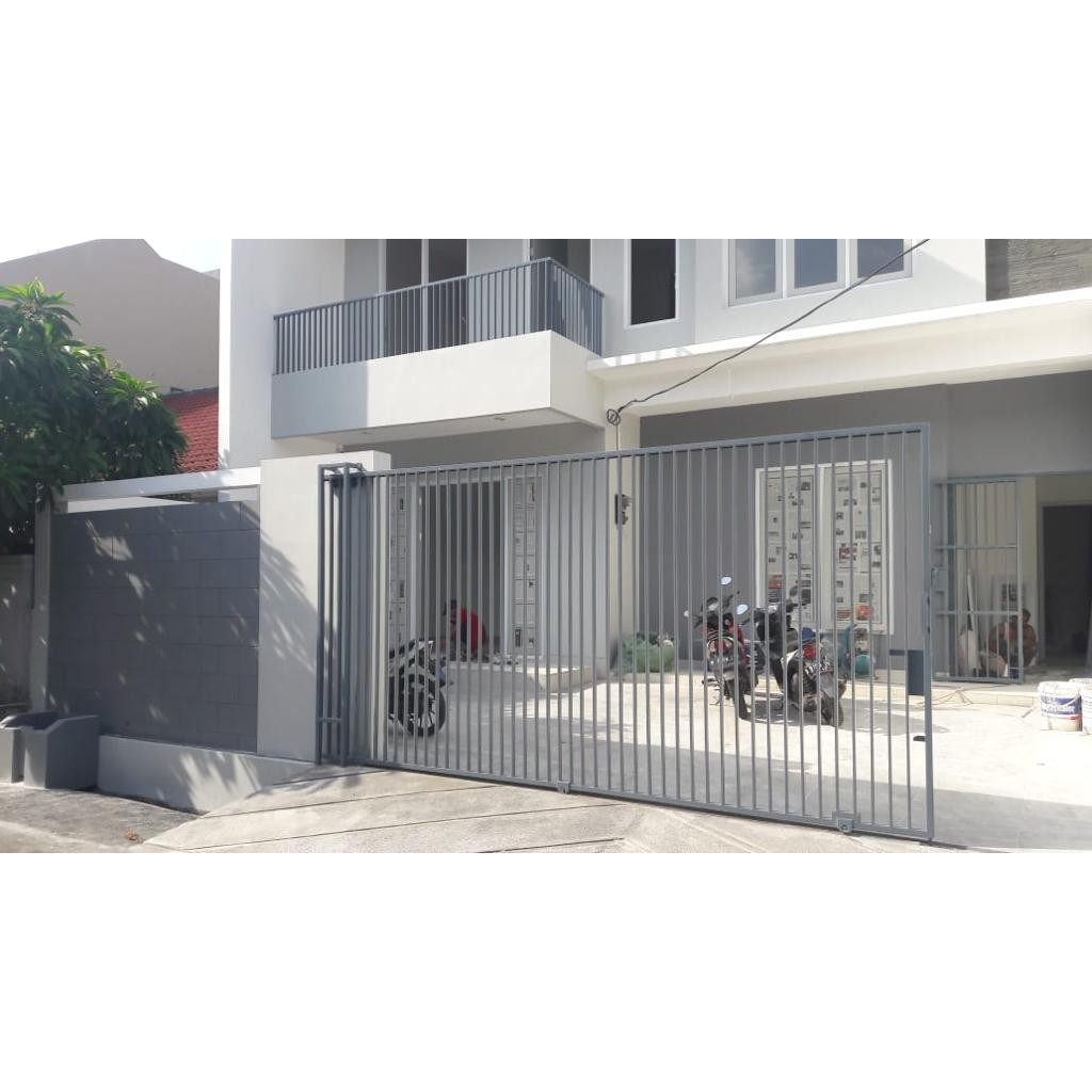 Jual Pagar Rumah / Pagar Rumah Minimalis Bahan Besi Hollo / Pagar Rumah