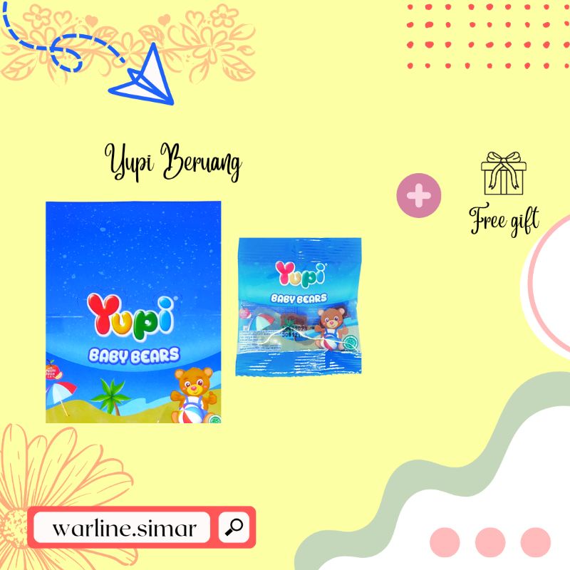 

Permen Yupi Beruang Sachet 8gr Cemilan Anak - Anak Yupi Box Baby Bear