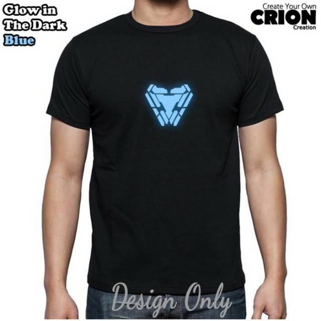 kaos avenger endgame ironman arc nanotech - glow in the dark blue - reactor by crion