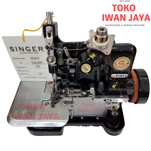 [Singer] Mesin Obras Benang 3 Type 81A1 Dengan Dinamo Singer 150 Watt