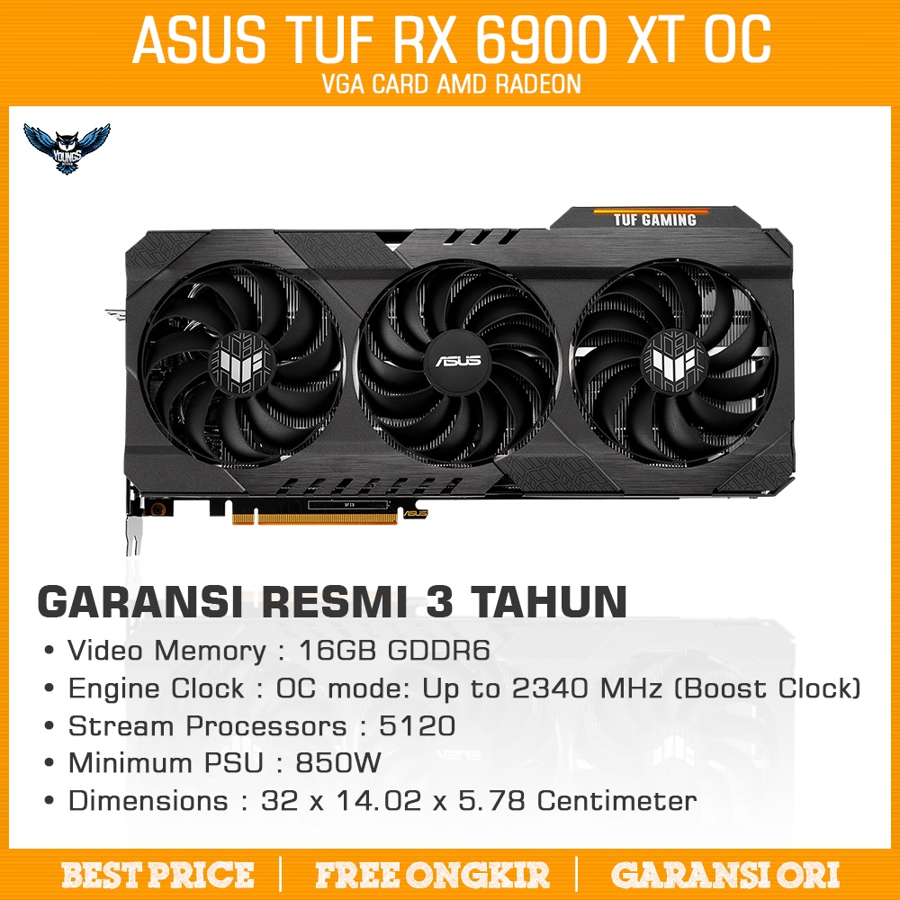 VGA ASUS RX 6900 XT TUF GAMING OC 16GB GDDR6 | Radeon 6900XT RX6900XT