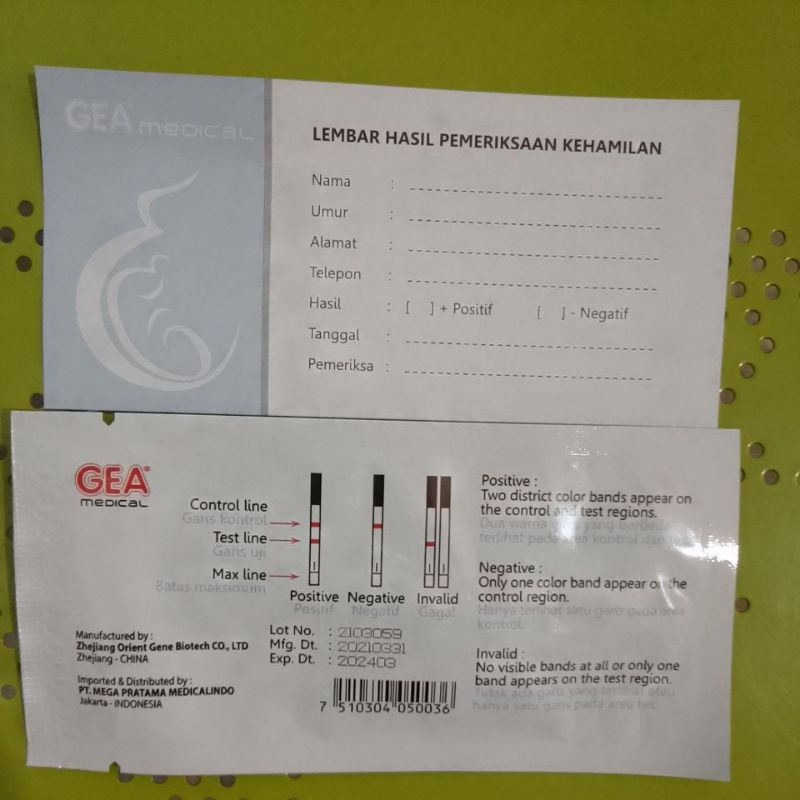 Tespek Test Kehamilan  GEA Medical