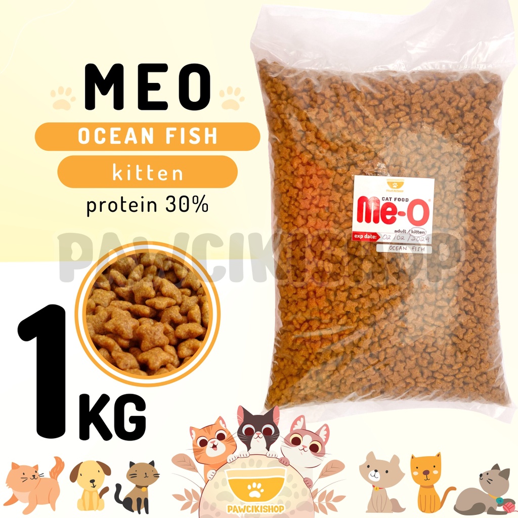 Jual PAWCIKISHOP - MEO KITTEN OCEAN FISH 1KG / meo / meo kitten ...