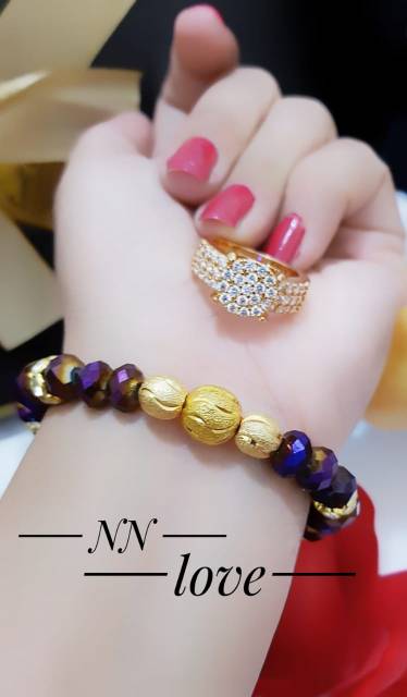 Set gelang dan cincin xuping keren