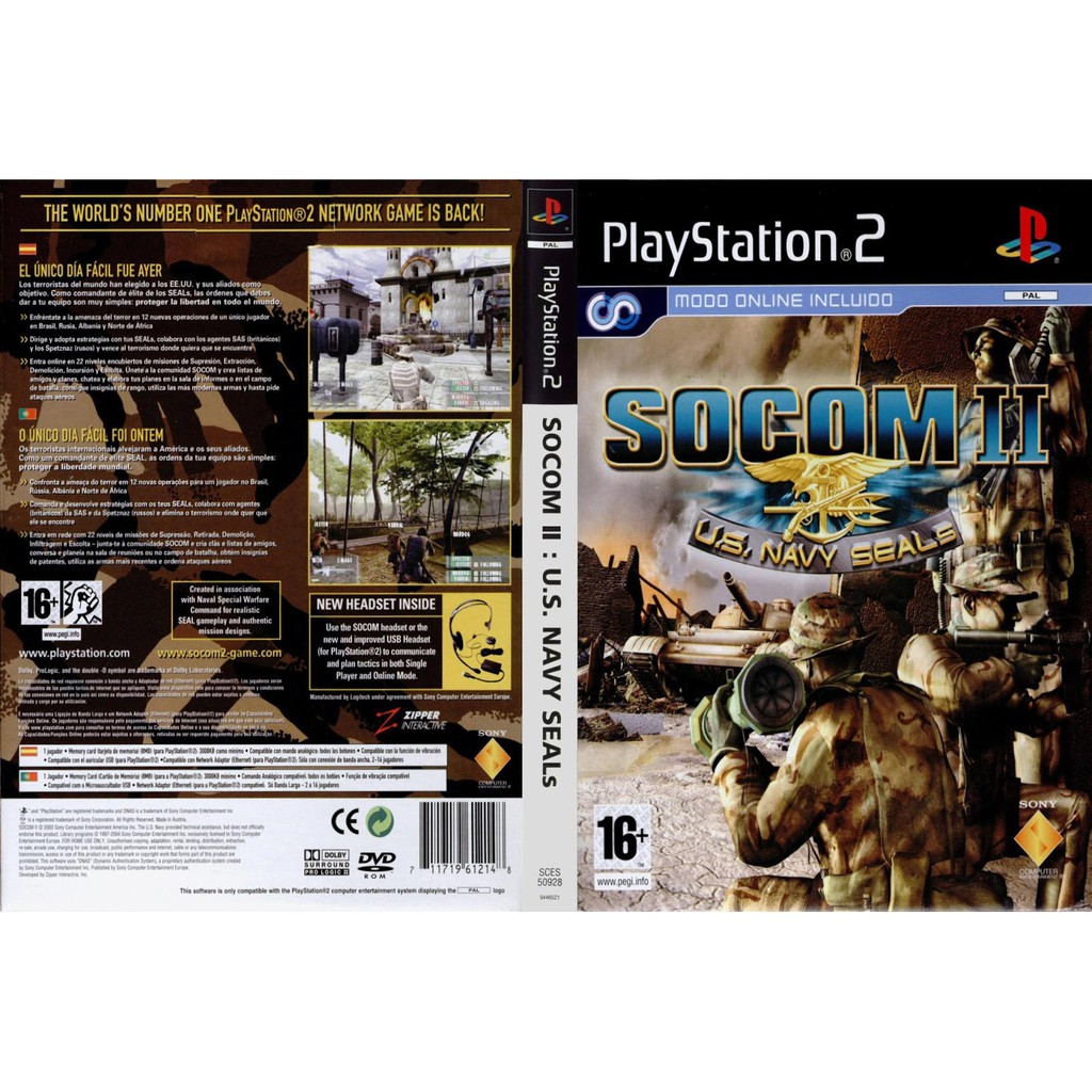 Kaset Ps2 Game SOCOM - U.S. Navy SEALs II