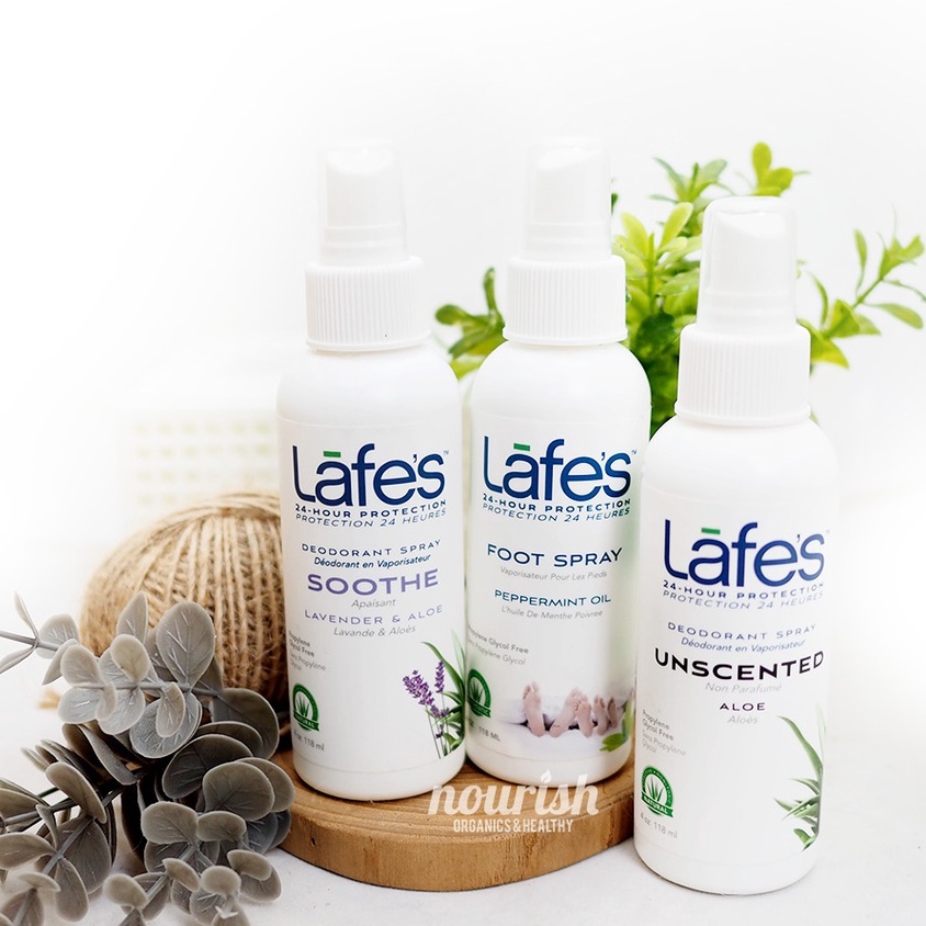 Lafes Foot Spray with Organic Peppermint Oil 118ml