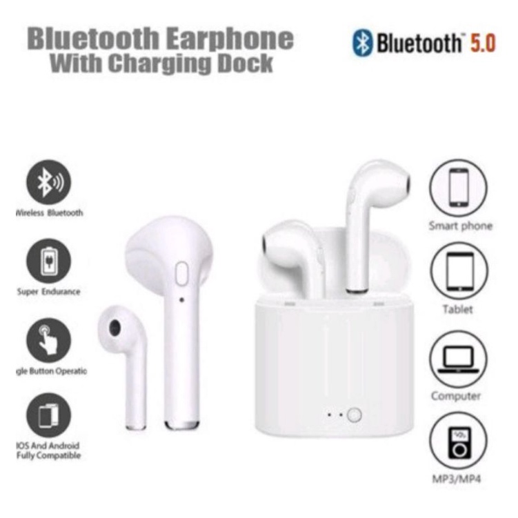 headset bluetooth i7s