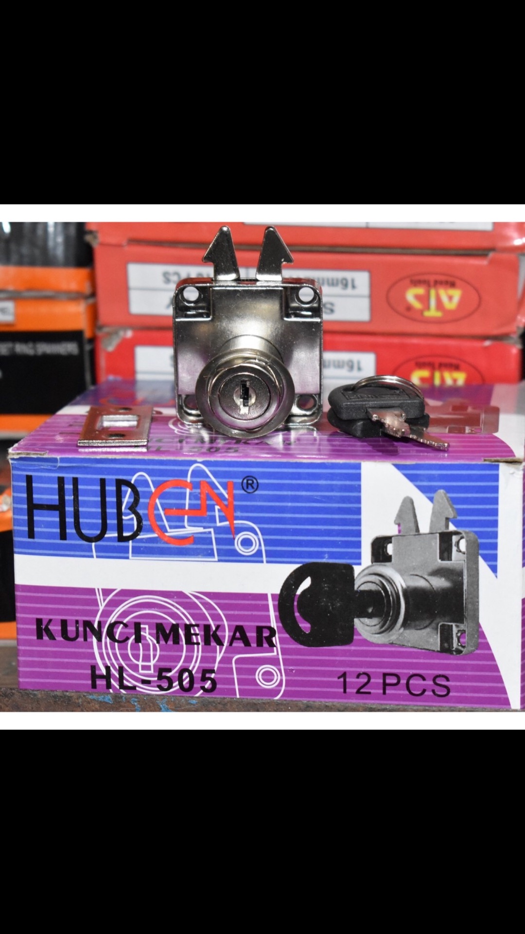 Kunci Mekar Hl 505 Huben Pintu Laci / Lemari Geser Sliding