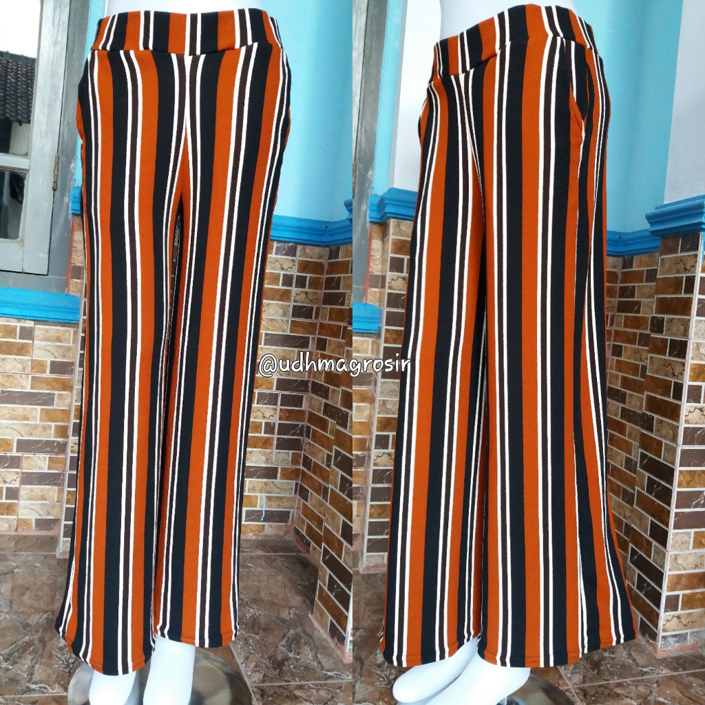 KULOT SALUR CREPE / PANTS STRIPE PREMIUM LIMITED