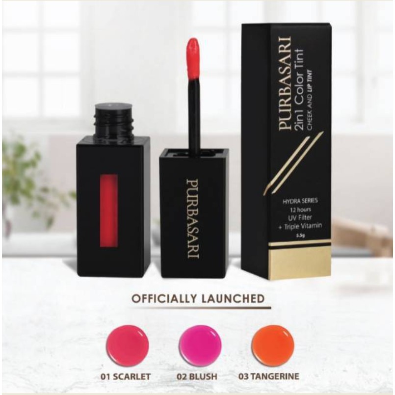 ★ BB ★ PURBASARI Lip Tint 2 in 1 Color Tint Cheek And Lip Tint