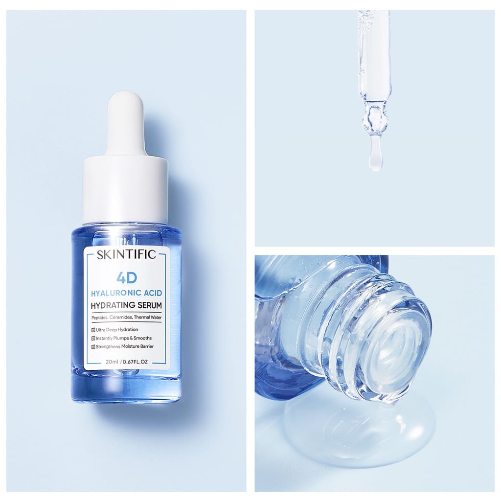 [BPOM] Skintific 4D Hyaluronic Acid Series - Hydrating Serum 20ml | Barrier Essence Toner 20ml 100ml