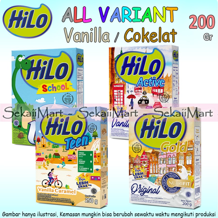 

HILO School / Teen / Active / Gold - HI-LO Susu Bubuk All Variant 250g