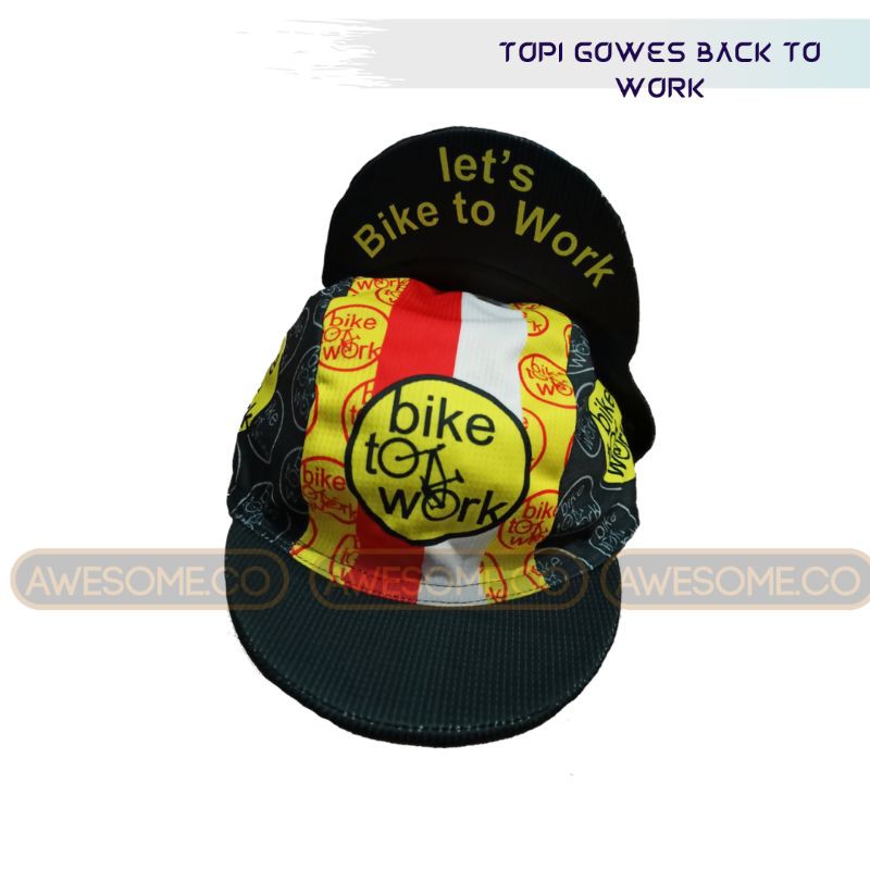 TOPI GOWES / TOPI SEPEDA Dri-Fit Cyling Cap Back To Work