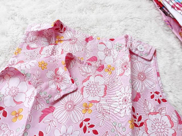 Dress kutung anak 1-5th Katun Catra Termurah / Dress catra Dress Kancing Pundak  / Dress Anak